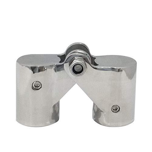 keehui 316 Stainless Steel Folding Swivel Connector Fitting for 7/8INCH Boat Hand Rail Tube/Pipe - Image 4