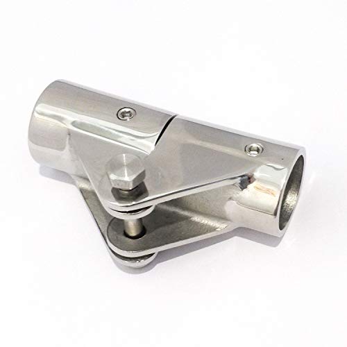 keehui 316 Stainless Steel Folding Swivel Connector Fitting for 7/8INCH Boat Hand Rail Tube/Pipe - Image 5