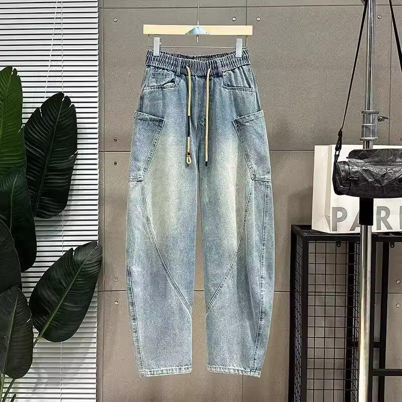 Unisex Classic Denim Jeans Loose Fit Daily Outdoor Wear - Image 4
