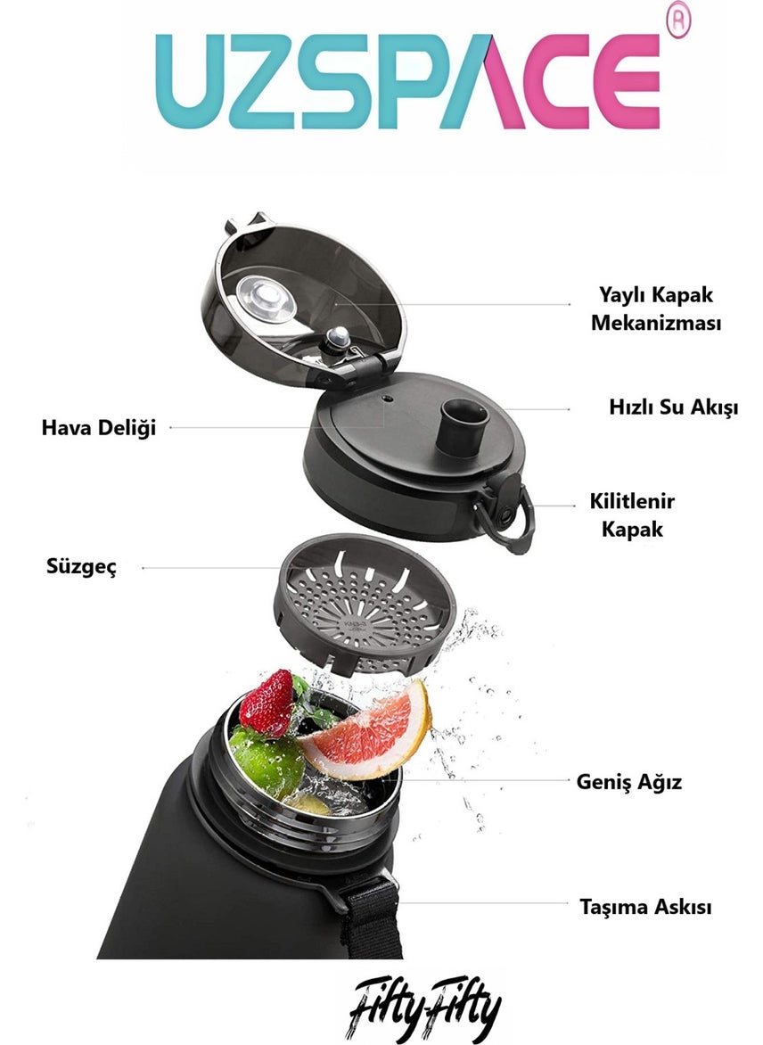 Tritan Flask 1000 ml Gray 3038