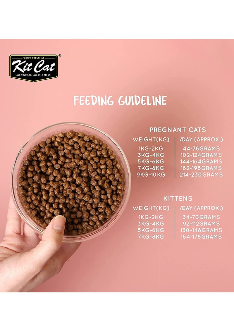 Kit Cat طعام جاف للقطط بدون حبوب مع التونة والسلمون 1 كجم - Image 3