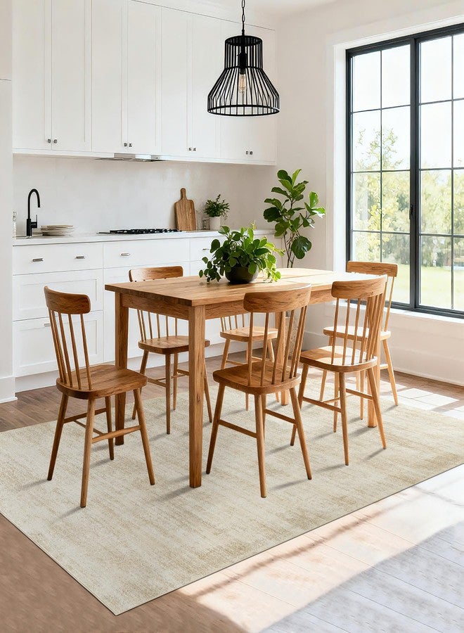 BILEEHOME 5x7 Area Rugs for Living Room,Washable Tan Beige Neutral Abstract Minimalist Boho Modern Farmhouse Rug for Dining Room Bedroom Light Brown - Image 5