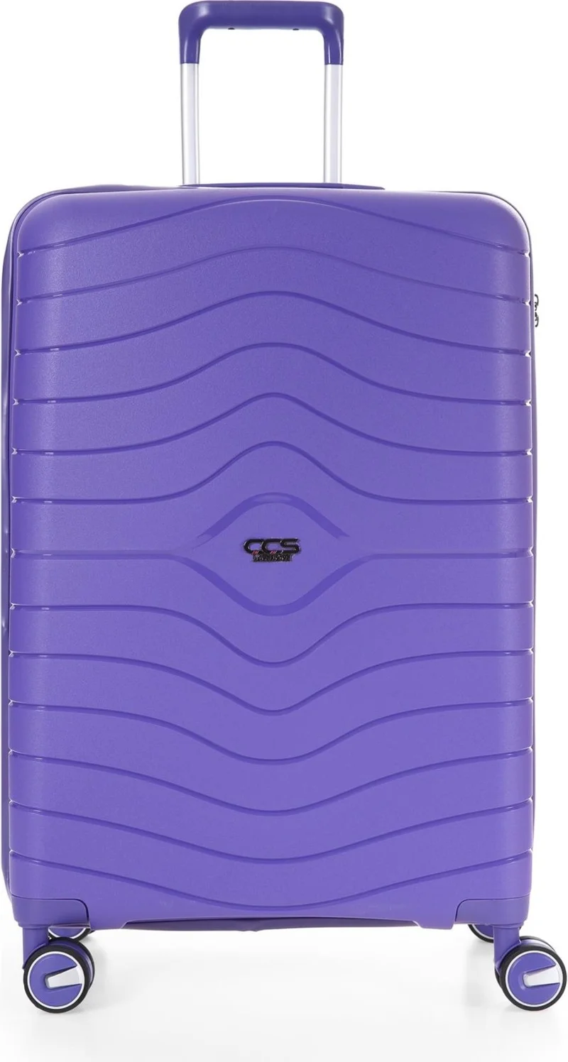 S-Invalid Brand Name 5242 Polypropylene Battal & Bellows 3-Piece Suitcase Set