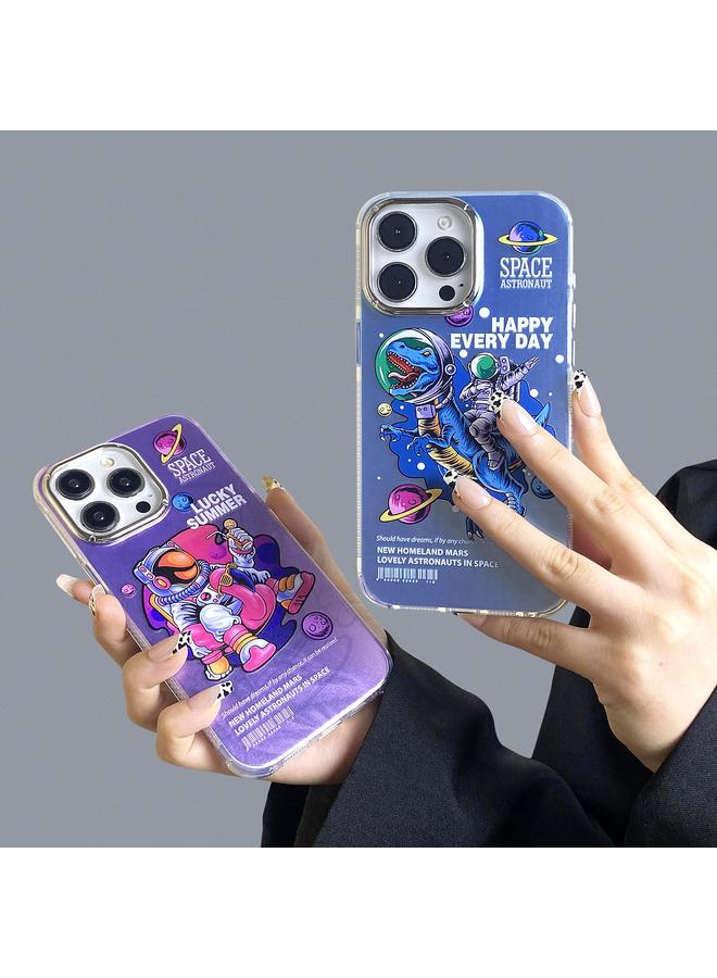 S-TOP Case For iPhone 14 Illustration Pattern Radiation Design Full Coverage Shockproof Phone Case - Image 2