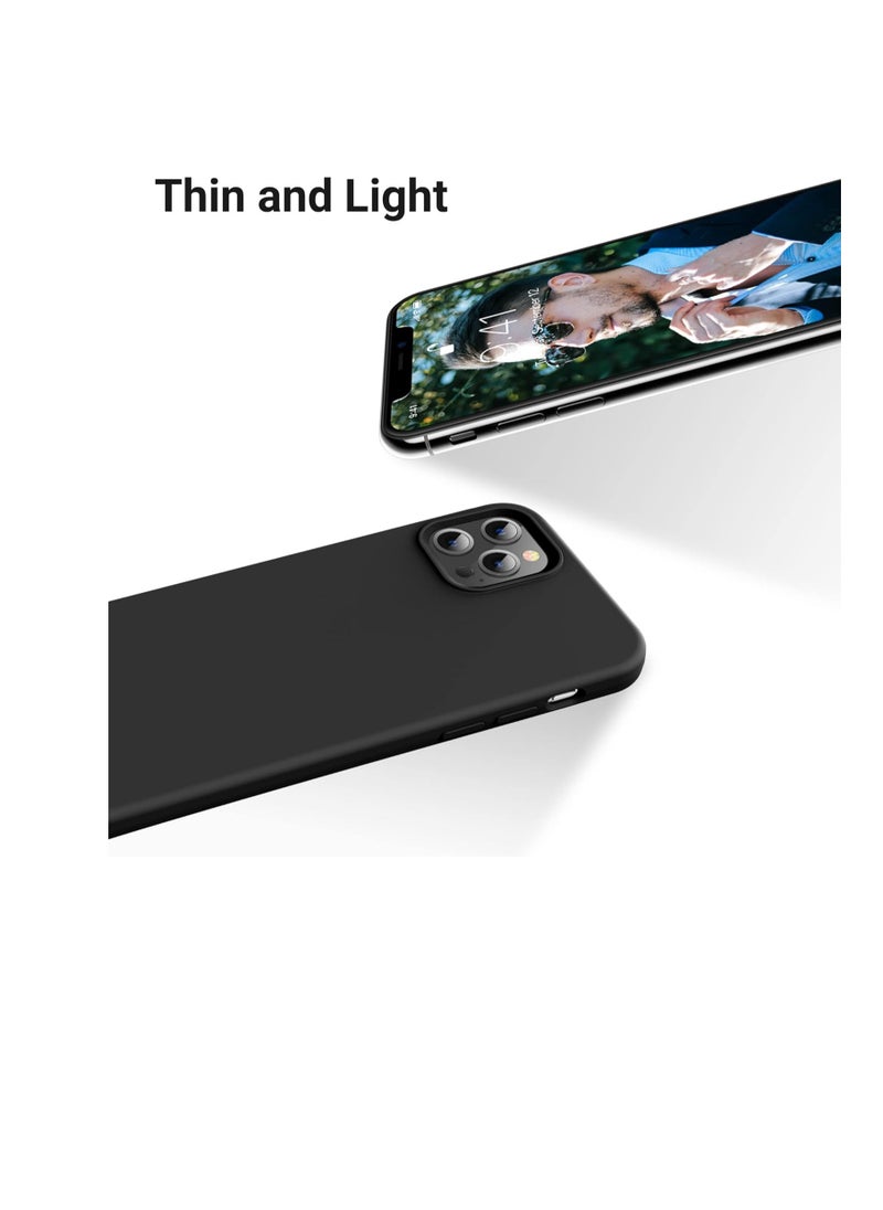 Generic - Liquid Silicone Case for iPhone 11, Slim Liquid Silicone Soft Gel Rubber Case Cover for iPhone 11 6.1 inch (black) - Image 1