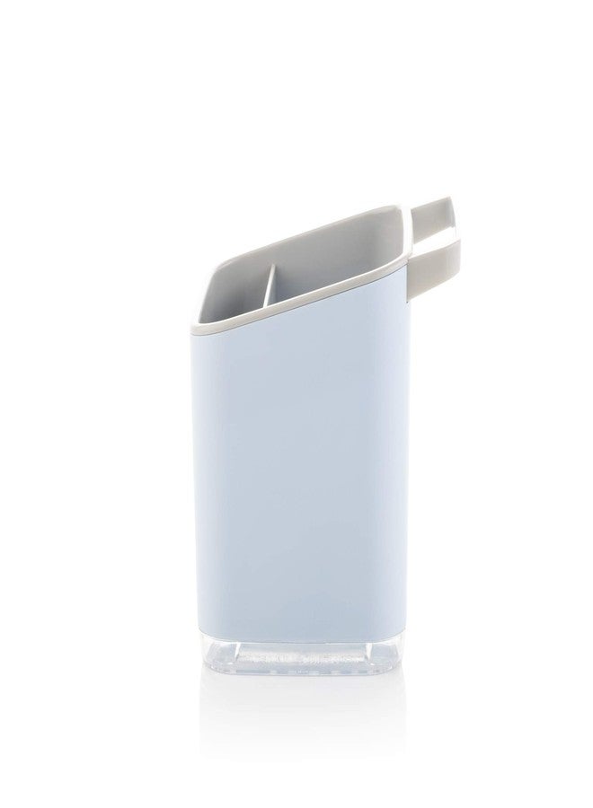 Minky Homecare Sink Caddy-Sponge Holder with Removable Tray, Rail for Cloths, and Drainage Spout Small Footprint Organizer for Kitchen Accessories-Made in UK, One Size, Blue - Image 4