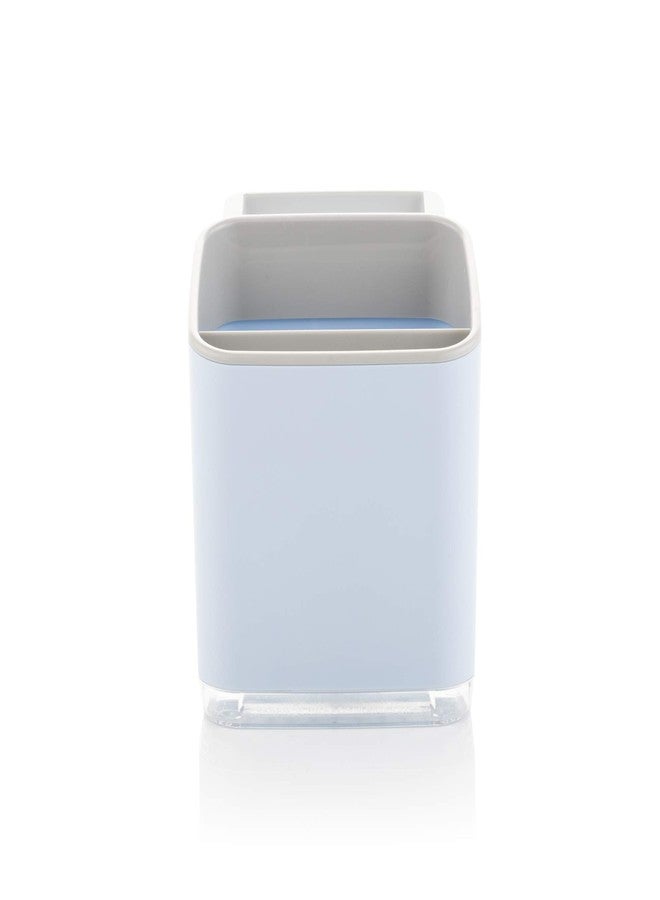 Minky Homecare Sink Caddy-Sponge Holder with Removable Tray, Rail for Cloths, and Drainage Spout Small Footprint Organizer for Kitchen Accessories-Made in UK, One Size, Blue - Image 2