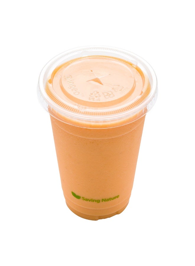 Restaurantware LIDS ONLY: Zero Waste Flat Lids For 9, 12, 16, and 20 Ounce Cups, 1000 Lids For Cold Drinking Cups - Straw Slot, Cups Sold Separately - Image 1