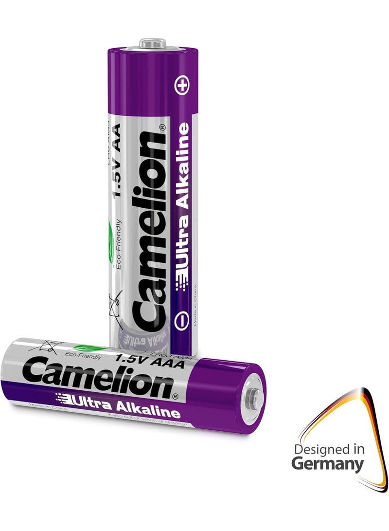 كاميليون Camelion Ultra Alkaline AA Batteries, 12-Pack Value Pack, LR6 1.5V Long Lasting Batteries, Leak-Proof, 10-Year Shelf Life, Mercury & Cadmium Free for Toys, Cameras & Electronics - Image 4