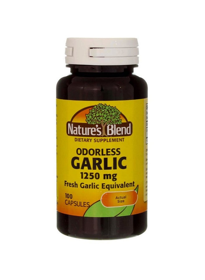 Nature's Blend Odorless Garlic 1250 Mg 100 Caps - Image 1