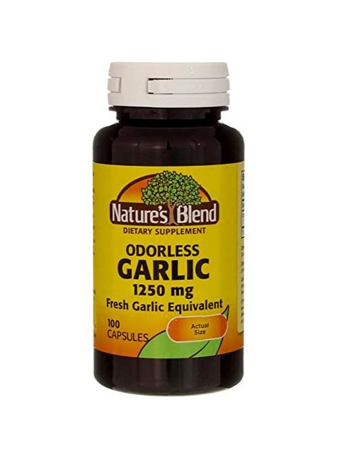 Nature's Blend Odorless Garlic 1250 Mg 100 Caps - Image 2
