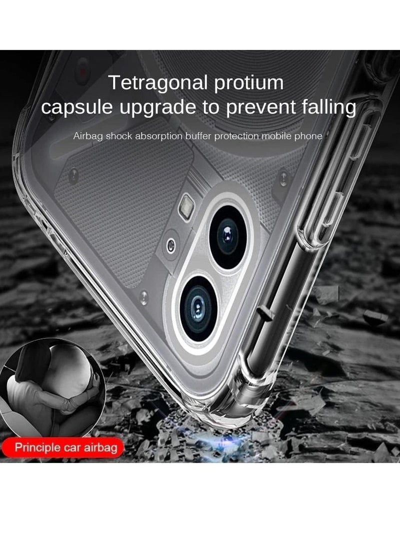 فيسوس حالة من أجل لا شيء هاتف 1 غطاء CASE CLOSE خلفي وسادة الهواء الناعمة السيليكون مقاوم للصدمات مضاد للخلع - Image 2