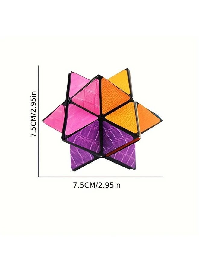 Multicolored Infinity Magic Cube 3D Hexagon Puzzle Brain Boosting Flip Toy For Youngsters - Image 4