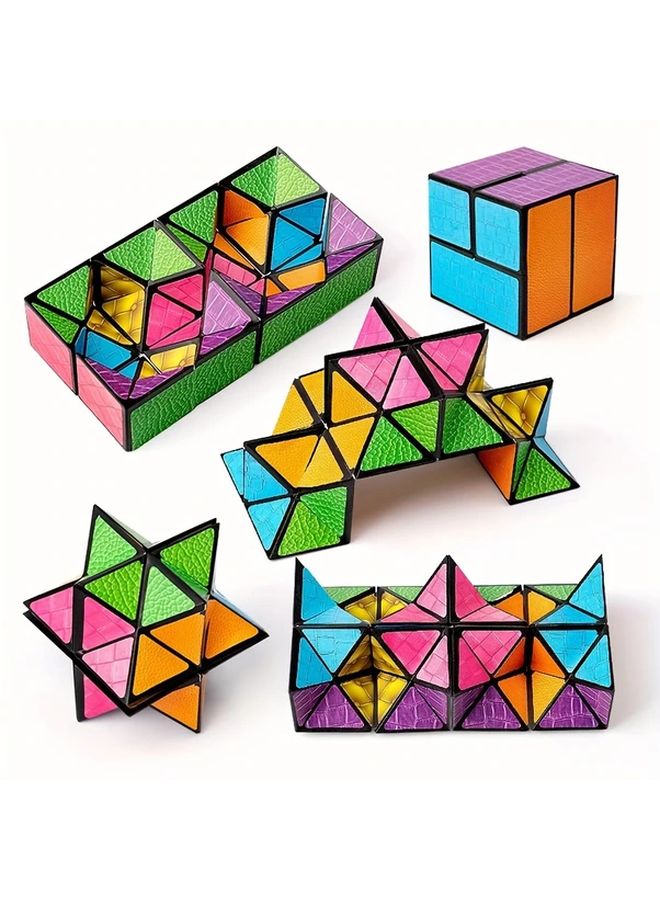 Multicolored Infinity Magic Cube 3D Hexagon Puzzle Brain Boosting Flip Toy For Youngsters - Image 3