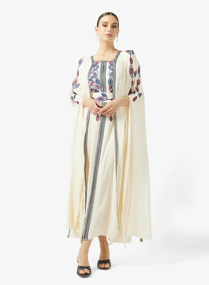 Embroidered Ivory Dress