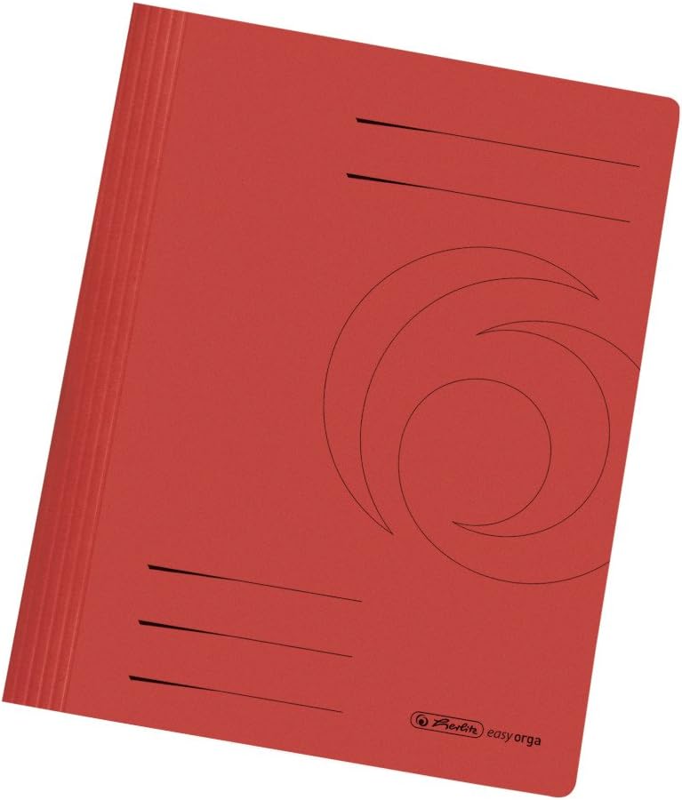 Herlitz A4 Manilla Folded Flat File - Asorted Colors (Pack of 10) - Image 3