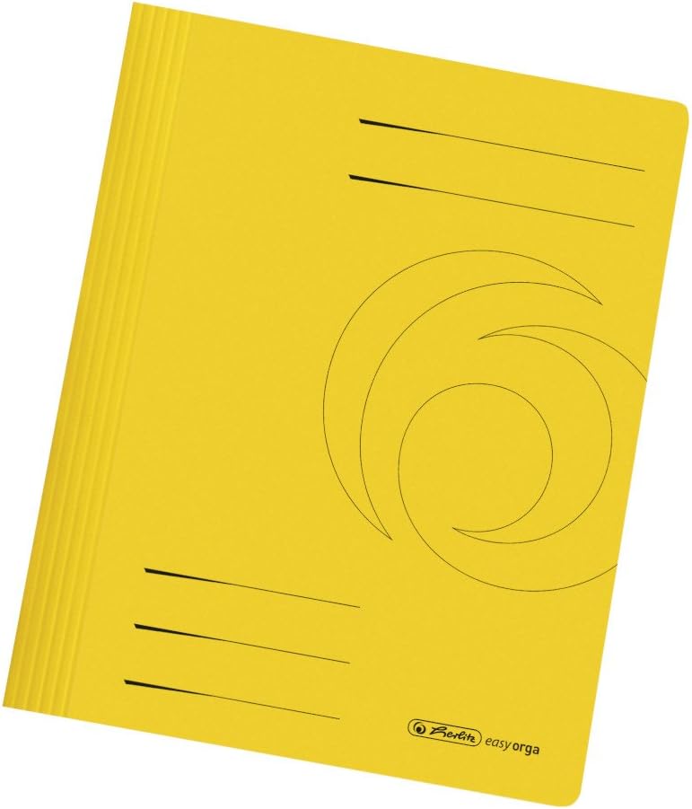 Herlitz A4 Manilla Folded Flat File - Asorted Colors (Pack of 10) - Image 2