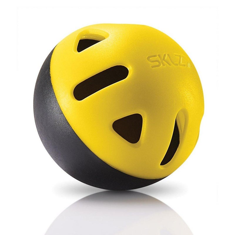 SKLZ Impact Limited-Flight Practice Baseball, Softball, and Mini Balls (Baseballs, 12 Pack), Yellow, Black - Image 1