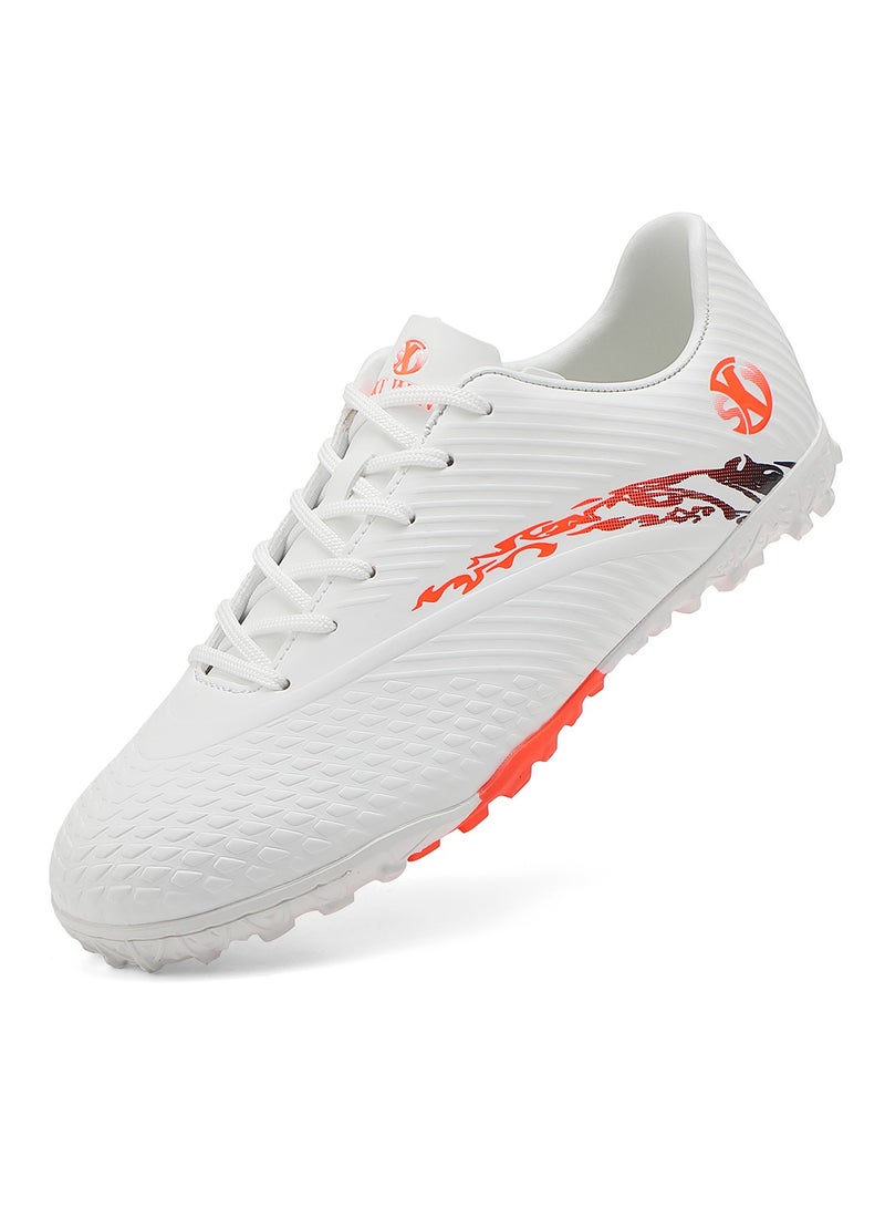 جناح السماء أحذية كرة قدم احترافية للرجال والنساء منخفضة الرقبة قابلة للتنفس للاستخدام في الأماكن المغلقة أو الهواء الطلق خفيفة الوزن بنعل داخلي/داخلي أحذية تدريب مضادة للانزلاق أحذية تدريب رياضية أرضية أحذية كرة قدم - Image 1