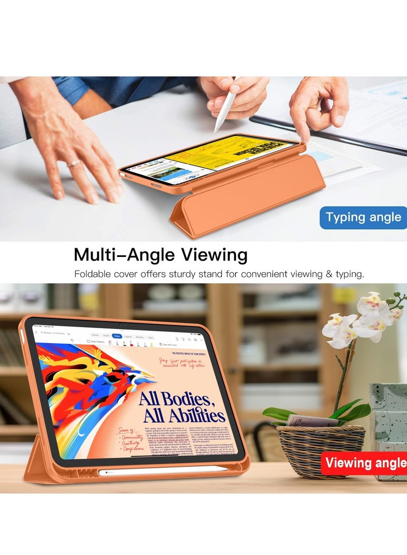 MIGOFAST Compatible with iPad 10th Generation Case 10.9 Inch 2022 with Pencil Holder, Slim Trifold Stand Protective Cover with Soft TPU Back for iPad Case 10th Generation, Auto Sleep Wake - Image 5