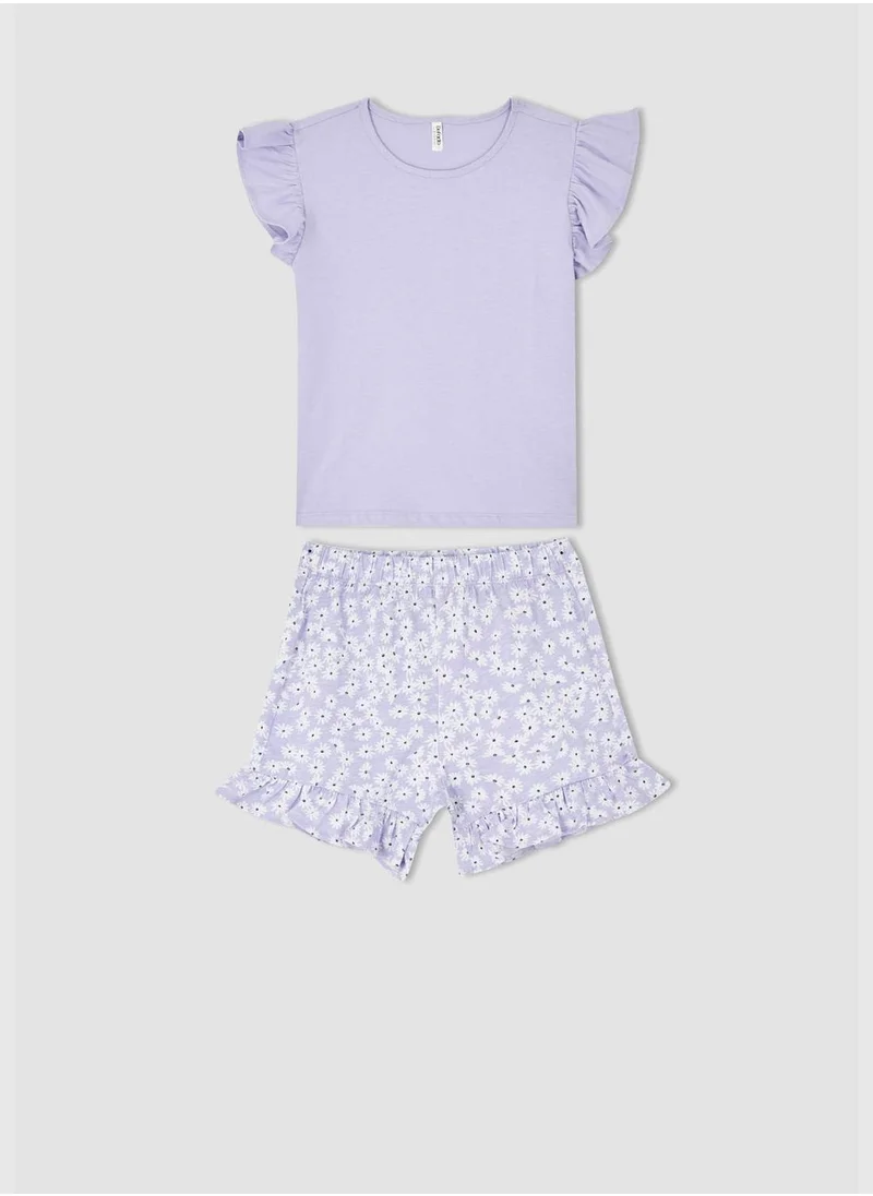 ديفاكتو Regular Fit Short Sleeve Pyjama Set