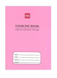Deli 6-Piece Single Line Notebook With One Side Plain 200 Pages  - Image 2