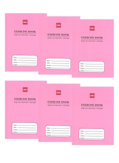 Deli 6-Piece Single Line Notebook With One Side Plain 200 Pages  - Image 1