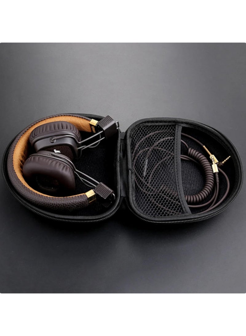 1pcs durable EVA Ball-shaped Hard Case for Marshall Major I/II, Iron Triangle FC700, FC707, SJ33, SJ55 On-Ear Headphones Headset (6.3 x 5.9 x 3.1 inches) - Image 4