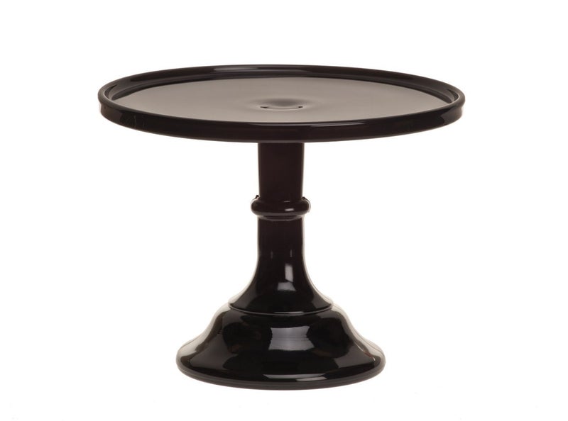 Mosser Glass Black Raspberry 9 Inch Cake Plate