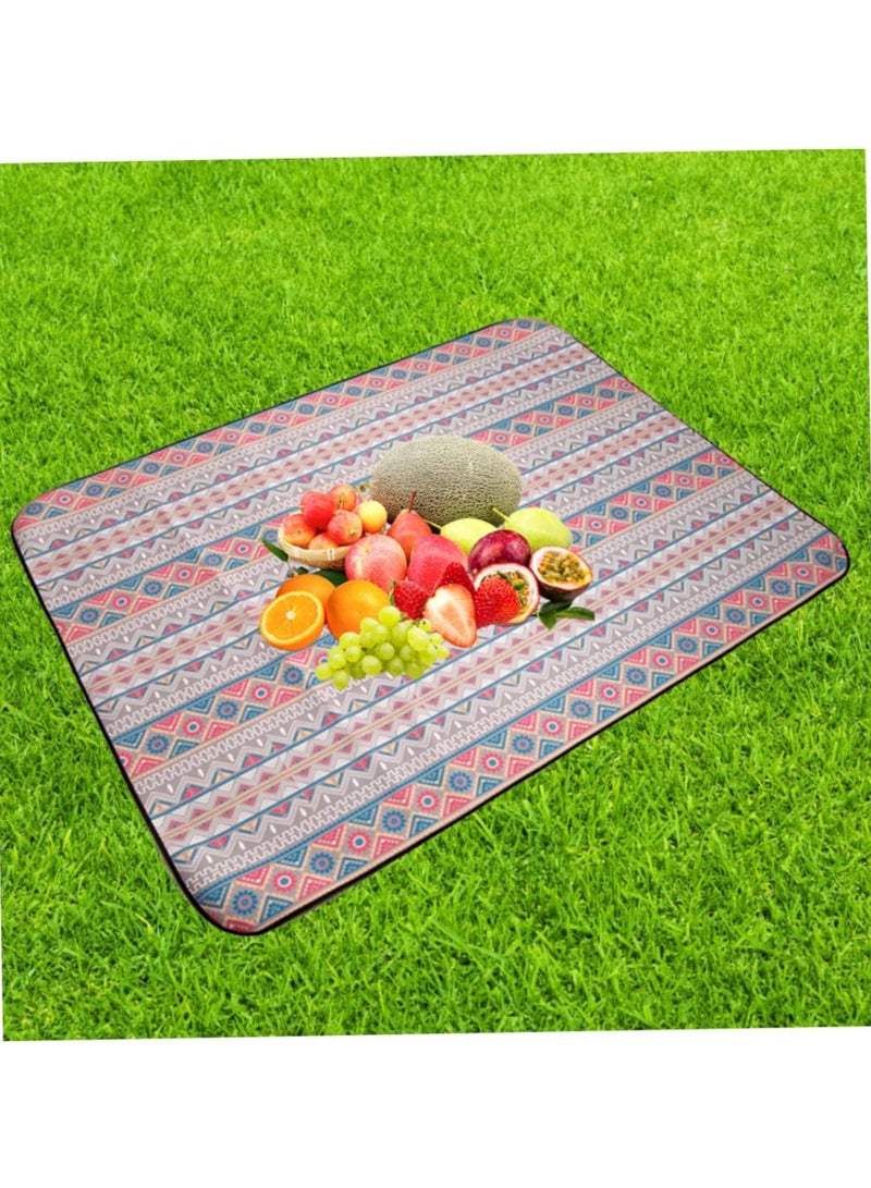 ZERIFAM Picnic Mat - Travel Carpet, Beach Blanket Waterproof And Sand Proof, Foldable And Washable Convenient Lawn Mat, Suitable For Camping, Travel, Parks, Children's Crawling Mat. (Persian Grey)