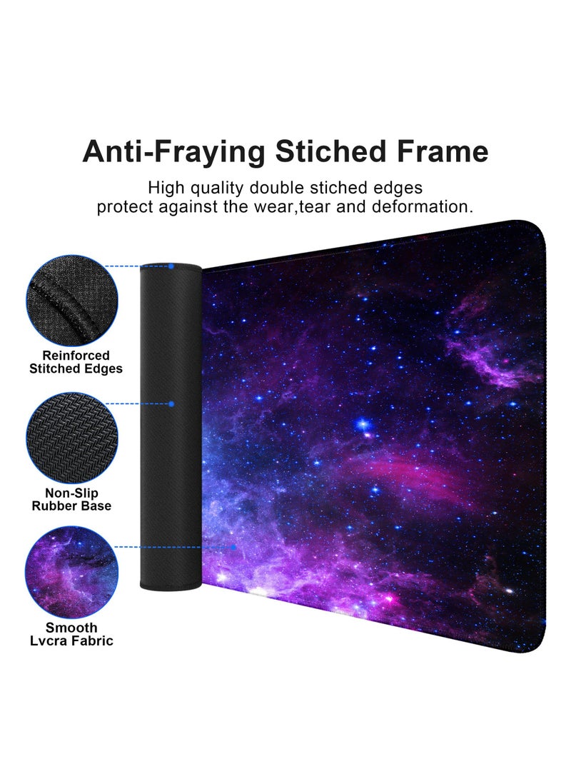 Mouse Pad Anti Slip Large Mouse Pad Universe Starry Sky Mouse Pad 300*600*2mm  - Image 3