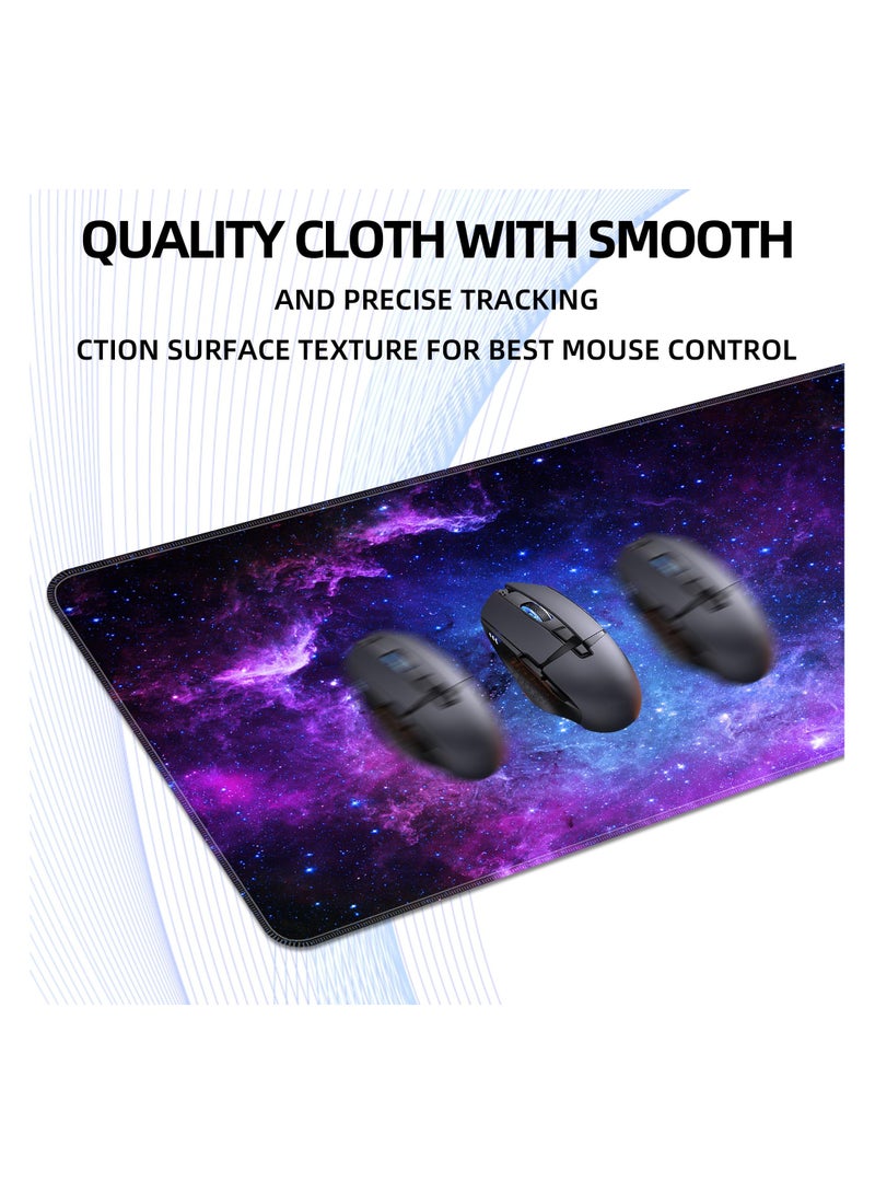 Mouse Pad Anti Slip Large Mouse Pad Universe Starry Sky Mouse Pad 300*600*2mm  - Image 5