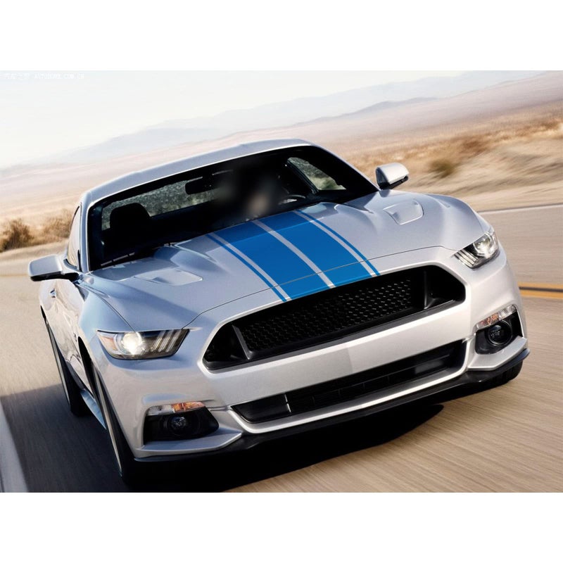 LANZMYAN Car Hood Decal Sticker Universal Auto Racing Body Stripe Vinyl Modified Exterior Decoration Accessories Decal,Blue - Image 4