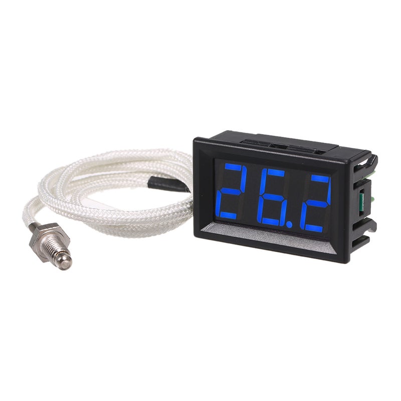 XH-B310 Industrial Digital Thermometer 12V Temperature Meter K-type M6 Thermocouple Tester -30~800℃ Thermograph High Accuracy with LED-Display - Image 1