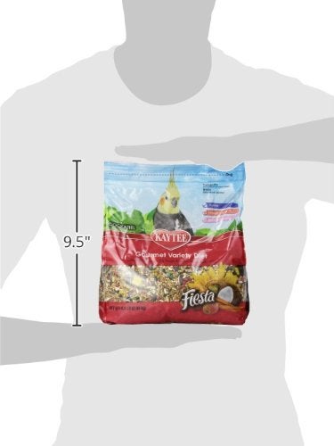 Kaytee Fiesta Cockatiel Food, Nutritious and Fun Blend, Supports Skin, Feather, Digestion, Brain and Heart Health, 4.5 pounds - Image 3