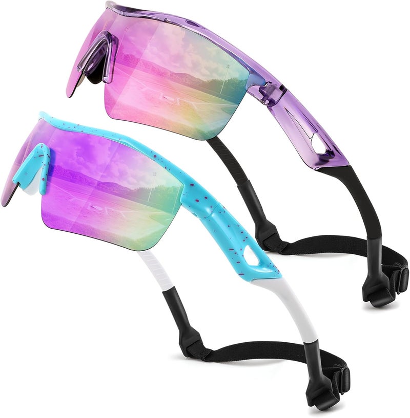 FEISEDY Kids Teens Baseball Polarized Sunglasses Sports TR90 Frame Boys Girls Cycling B2454 - Image 1