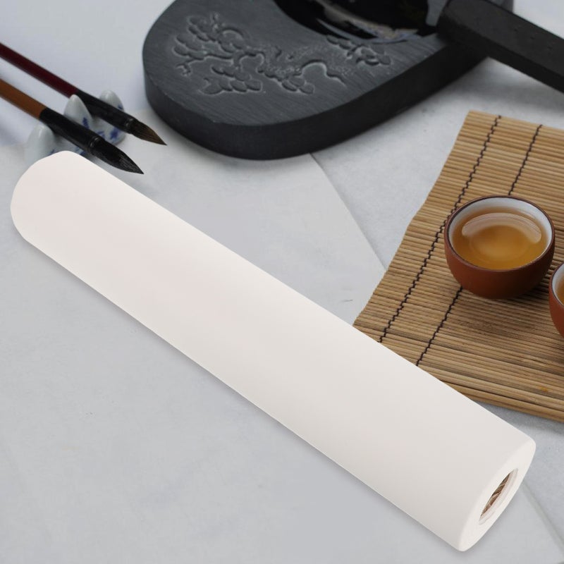 2pcs Thick Paper Roll Absorbent Xuan Paper Traditional Chinese Brush Writing Sheets Ink Stamping Paper for Art Practice - Image 4
