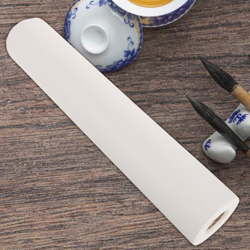 2pcs Thick Paper Roll Absorbent Xuan Paper Traditional Chinese Brush Writing Sheets Ink Stamping Paper for Art Practice - Image 5