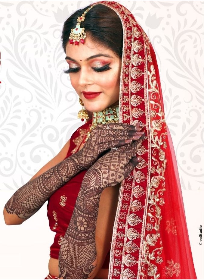 Amina - Organic Henna Instant Tattoo Amina Henna Mehendi Cone Black 3 Pieces X 25 gm - Image 1