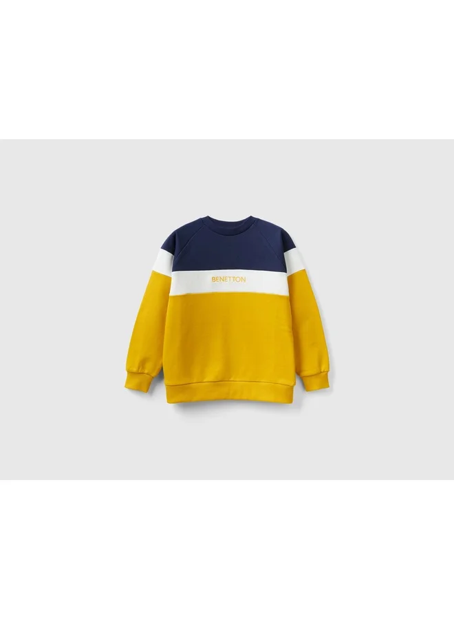UNITED COLORS OF BENETTON Sweatshirt With Logo Embroidery