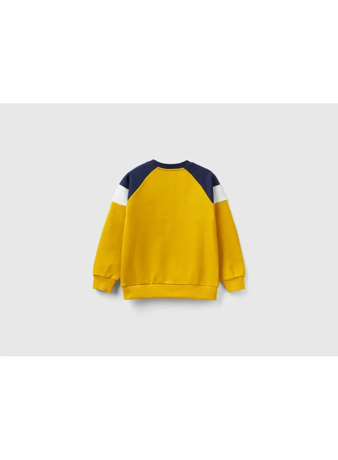 UNITED COLORS OF BENETTON Sweatshirt With Logo Embroidery