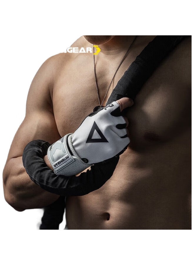 FITTERGEAR قفازات تمرين مع دعم للمعصم للسحب، الدفع، الرفعات الميتة، مضادة للانزلاق ومنع التشققات للرجال - Image 2