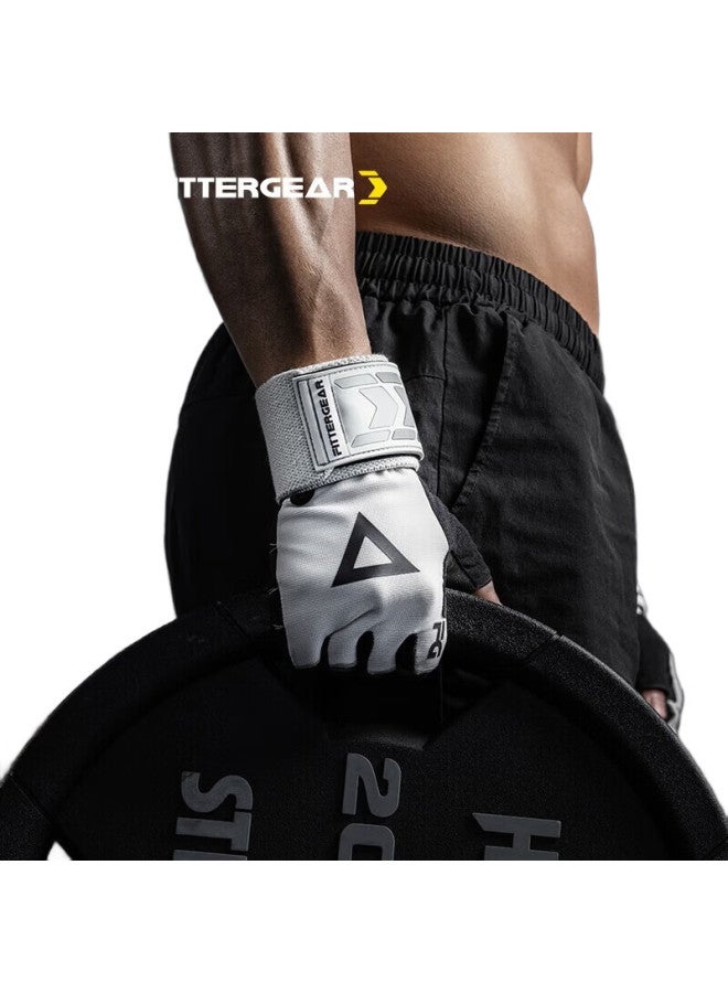 FITTERGEAR قفازات تمرين مع دعم للمعصم للسحب، الدفع، الرفعات الميتة، مضادة للانزلاق ومنع التشققات للرجال - Image 3