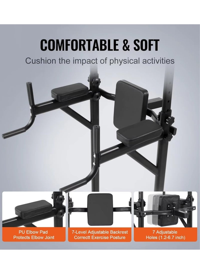 Generic Adjustable Power Tower Dip Station Pull Up Bar Home Gym Strength Trainer Workout Pull Up Bar Multi-Function Push Up Equipment  - Image 3