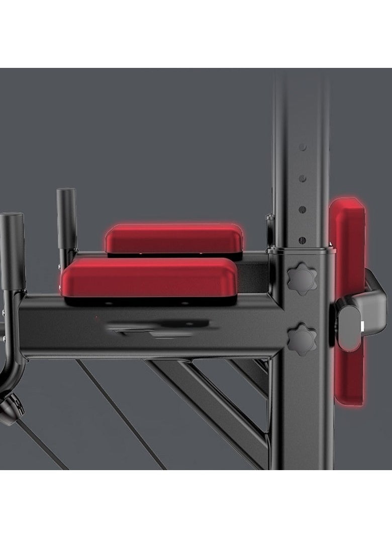 Generic - Adjustable Power Tower Dip Station Pull Up Bar Home Gym Strength Trainer Workout Pull Up Bar Multi-Function Push Up Equipment - Image 1