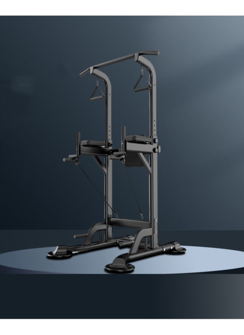 Generic - Adjustable Power Tower Dip Station Pull Up Bar Home Gym Strength Trainer Workout Pull Up Bar Multi-Function Push Up Equipment - Image 1