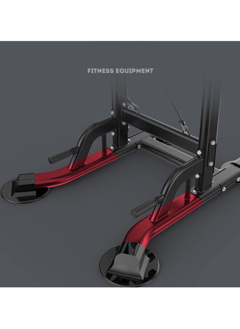 Generic - Adjustable Power Tower Dip Station Pull Up Bar Home Gym Strength Trainer Workout Pull Up Bar Multi-Function Push Up Equipment - Image 1