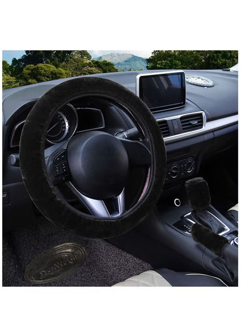 AGD Fluffy 3 pcs Steering Wheel / Handbrake / Gear Shift Cover - Image 5