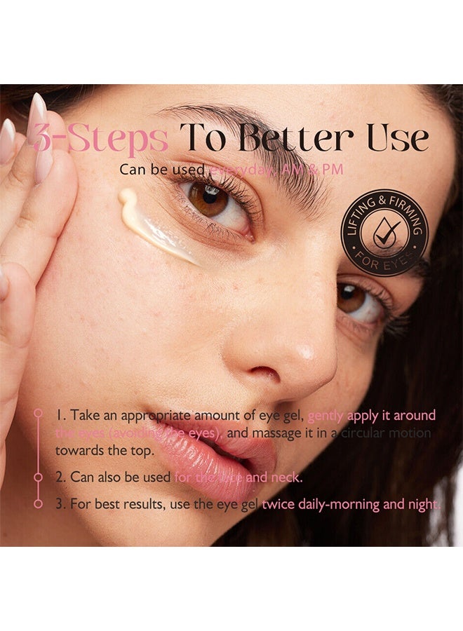 ك أو إي سي جل العين لرفع الهالات السوداء، ريتينول كولاجين ببتيد للتقوية والتعبئة | حمض الهيالورونيك لترطيب متألق | نياسيناميد للهالات السوداء - Image 5