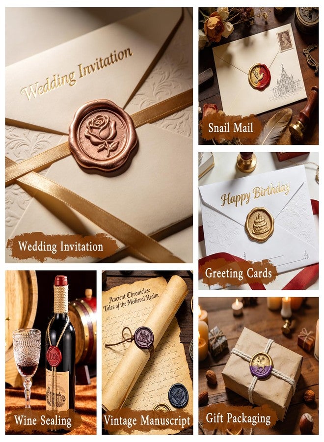 TRINIDa 28C 420Pcs Wax Seal Kit for Wedding Invitations DIY Crafts - Image 4